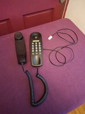 Argos Slimline Touch Tone B100 Black Corded Telephone. Tested & Working. VGC.