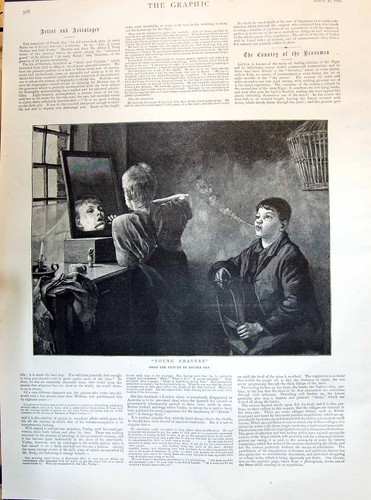 Old 1895 young boys - young, shavers