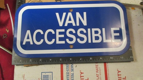 Handicap sign van accessible - van,