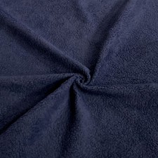 SHERPA FLEECE FABRIC NAVY