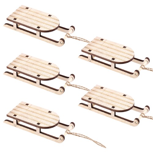 Pcs wooden sled - sled, ornaments