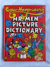 Mr. Men Picture Dictionary By Roger Hargreaves. Hardback Book (1981). Thurman. 