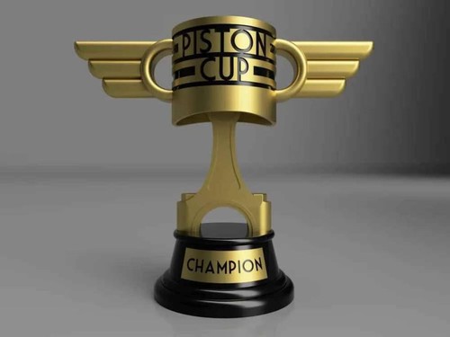 Piston cup trophy - trophy, statue