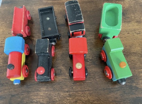 Wooden magnetic train - train, set