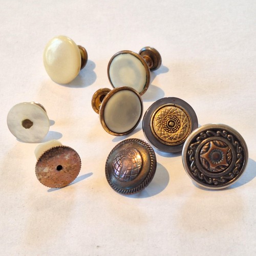 Vintage shirt studs - , rolled