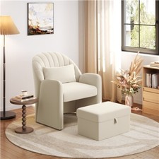 Velvet Accent Chair with