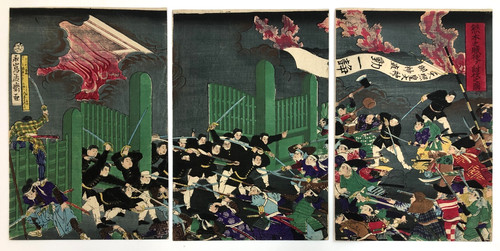 Yoshitora woodblock print - yoshitora,