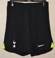 2022/2023 Tottenham Hotspur Black Away Shorts Nike Dri Fit Mens XL Slim Fit