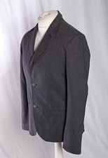 Pepe Jeans Cambridge University Jacket Official Grey Lined 2 Button  Size M VGC