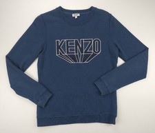 Kenzo Navy Blue Cotton Crew