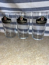 3x Theakston Pint Glasses