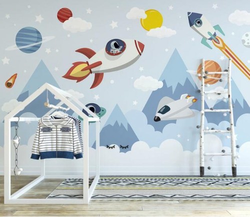 Cartoon rocket n686 - 3d,