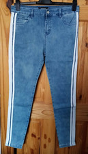 Men's Jeans Blue Striped Acid