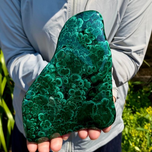 2lb natural glossy malachite - 2.2lb,