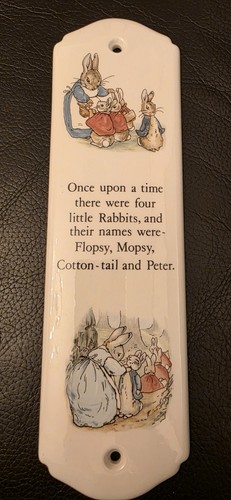 Peter rabbit porcelain - rabbit, door