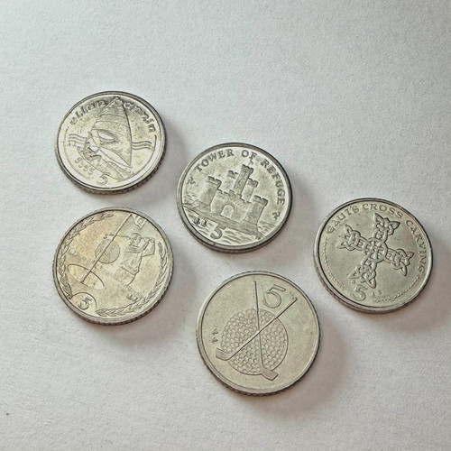 Isle man coin - coin, set