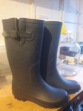 Beautiful Ladies Urban Jack's Navy Wellington Boots Size 6 Never Worn