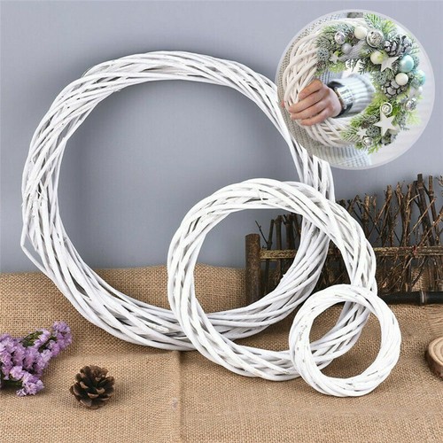 30cm rattan ring white - rattan,