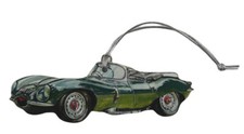 Jaguar D-Type Christmas Tree Decoration - Hanging Jaguar Decoration - A27-Dec