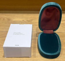 Genuine Original OEM Gucci Jewellery Pendant Necklace Green Velvet Case Box