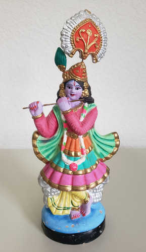 Vintage ceramic krishna - vintage,