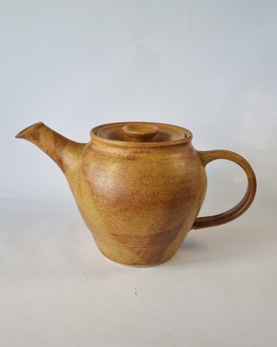 Vintage studio pottery teapot - pottery,