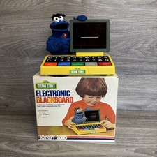 1971 Vintage Sesame Street Cookie Monster Calculator Electronic Blackboard Toy