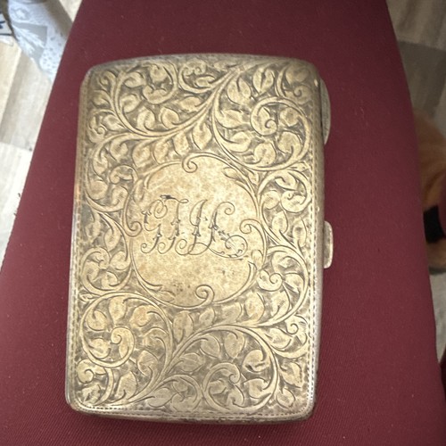 Silver engraved patterned - silver,