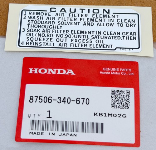 New genuine honda - genuine, filter