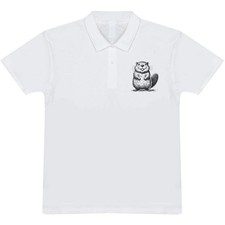 'Happy Baby Beaver' Adult Polo