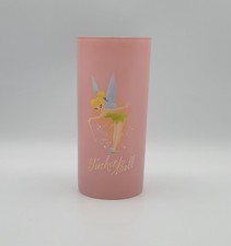 Disney Store Exclusive Peter Pan, Tinkerbell Tall Slim Drinking Glass Pink, VGC