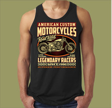 American motorcycles singlet - american,