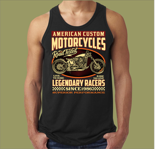American motorcycles singlet - motorcycles,