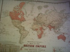 The Howard Vincent Map Of The British Empire 1924 21st Edition Reprint Map