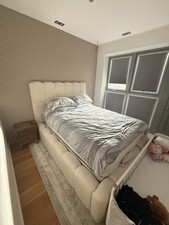 Bubble Upholstered Bed Frame – Modern Cloud Design, Low Platform Luxury Bed