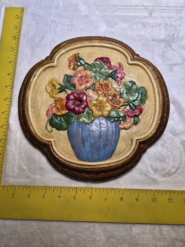 Vintage chalkware flower - vintage,