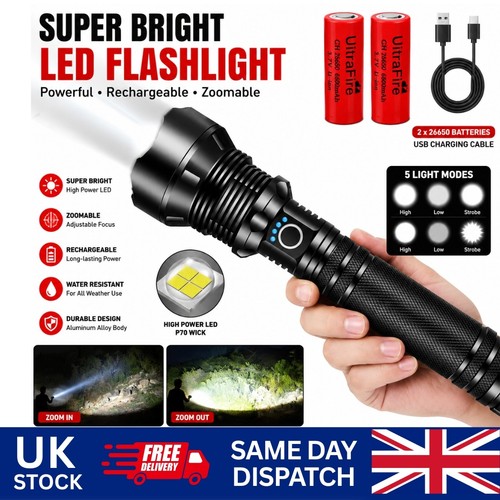 Super bright flashlight - super,