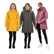 Trespass Womens Rainy Day Jacket Waterproof Breathable Hooded Rain Coat