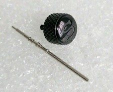 ⚫ BLACK KNURLED S CROWN AND