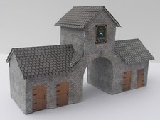 Scale model posh stable - scale,