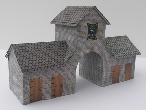 Scale model posh - model, stable