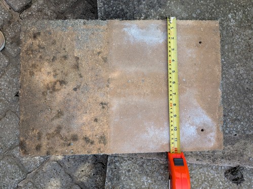 Concrete roof tiles used - concrete,
