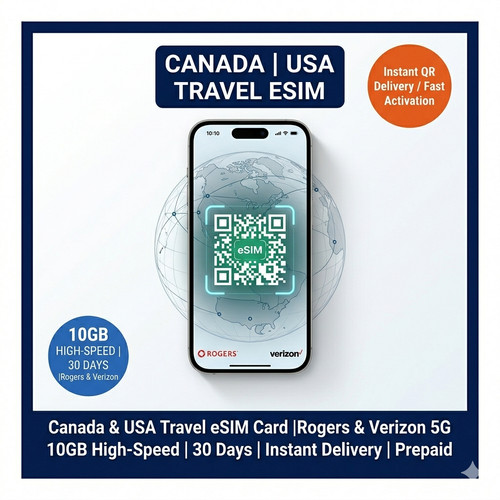 Usa canada travel esim - canada, 5g/4g