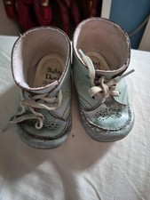 Vintage Baby Deer Booties Size 19 (3) Made IN Scotland