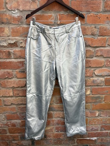 Primark silver faux leather - silver,