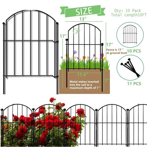 10pc h garden fence - 10pc,