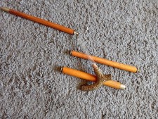 Vintage Brass and Wooden Walking Stick with Concealed Flask