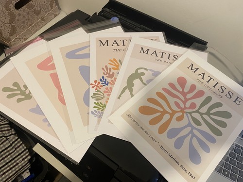 Set matisse prints for - 6,
