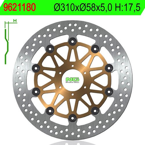 9621180 brake disc - 9621180, front