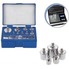 Nickel Calibration Weights 1g–500g Steel Scale Test Set 1pc - 19pcs with Tweezer